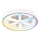 LED RGBW dimbaar plafondlamp met ventilator MALAWI LED/48W/230V 3000-6500K wit + afstandsbediening