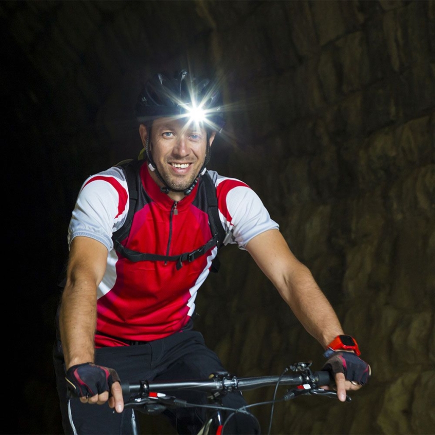 LED RGBW Dimbaar rechargeable headlamp USB LED/3W/5V IP43 190 lm 24 h