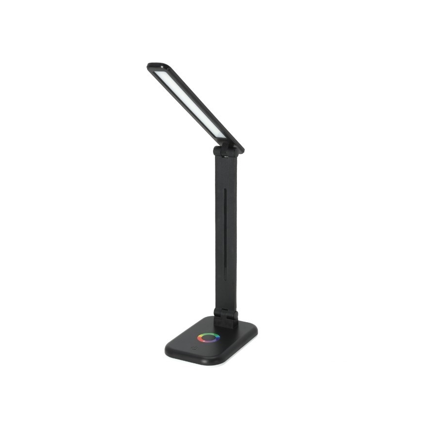 LED RGBW Dimbaar tafellamp NOBLITE LED/7W/5V 3000/4000/6500K zwart