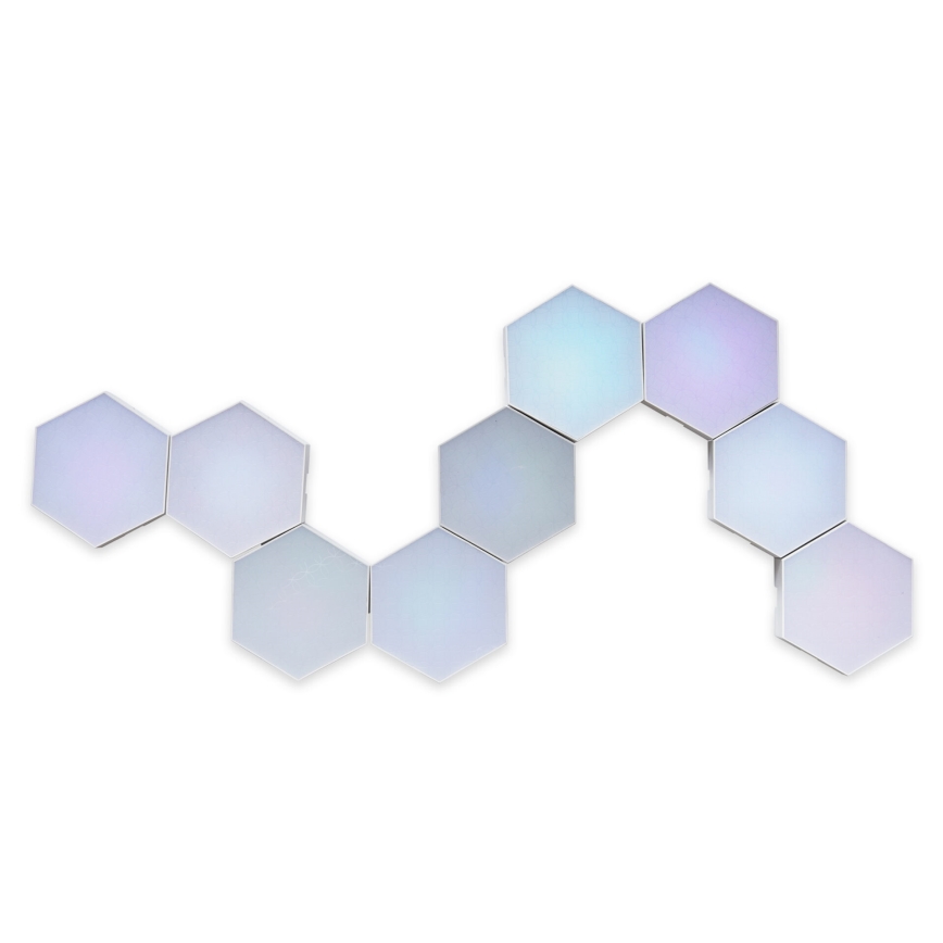 SET 9x LED RGBW Dimbaar wand decoratieve lamp MAYA LED/1W/230V + afstandsbediening