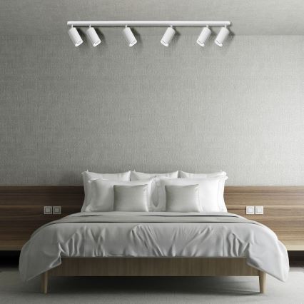 LED RGBW dimbare badkamerspot TURYN 6xGU10/6,5W/230V 2700-6500K Wi-Fi IP44 wit