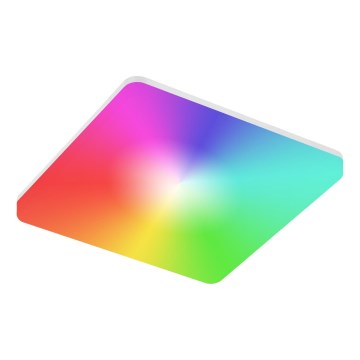 LED RGBW dimbare badkamer plafondlamp LED/15W/230V 3000-6500K 22x22 cm IP54 wit Wi-Fi Tuya