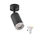 LED RGBW dimbare badkamerspot TURYN 1xGU10/6,5W/230V 2700-6500K Wi-Fi IP44 zwart
