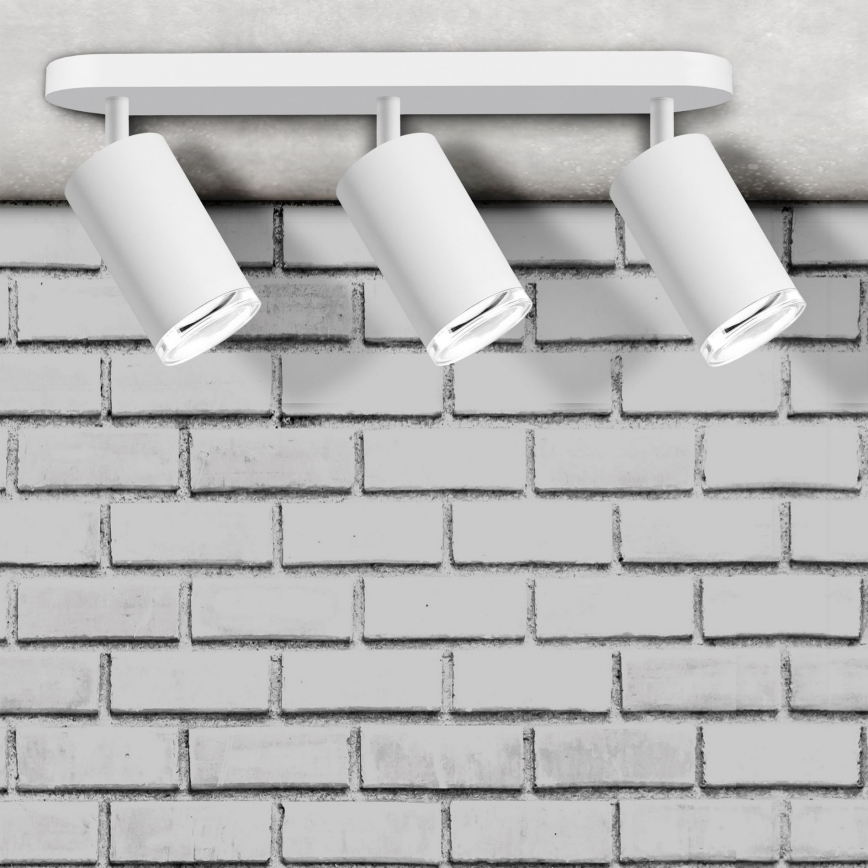 LED RGBW dimbare badkamerspot TURYN 3xGU10/6W/230V 3000K IP44 wit + afstandsbediening