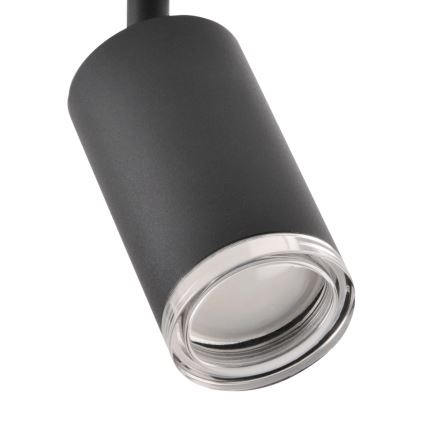 LED RGBW dimbare badkamerspot TURYN 4xGU10/4,8W/230V/3000K/IP44 zwart + afstandsbediening