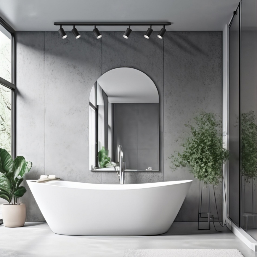 LED RGBW dimbare badkamerspot TURYN 6xGU10/6,5W/230V 2700-6500K Wi-Fi IP44 zwart