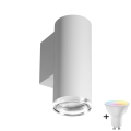 LED RGBW dimbare badkamerwandlamp TURYN 1xGU10/6W/230V 3000K Wi-Fi IP44 wit