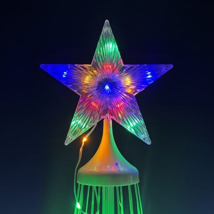 Dimbare RGBW LED kerstdecoratie voor buiten LED/4W/230V 180 cm IP44 kerstboom + afstandsbediening