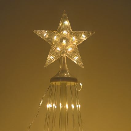 Dimbare RGBW LED kerstdecoratie voor buiten LED/4W/230V 180 cm IP44 kerstboom + afstandsbediening