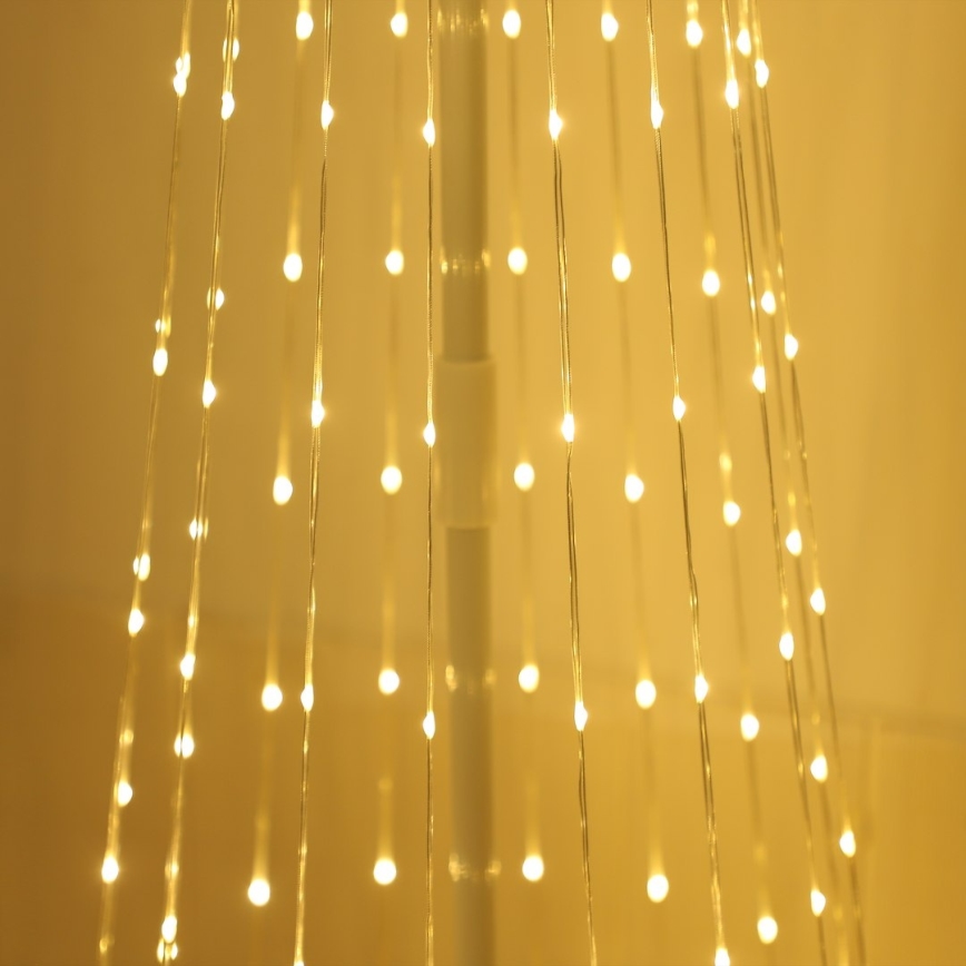 Dimbare RGBW LED kerstdecoratie voor buiten LED/4W/230V 180 cm IP44 kerstboom + afstandsbediening