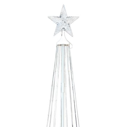 Dimbare RGBW LED kerstdecoratie voor buiten LED/4W/230V 180 cm IP44 kerstboom + afstandsbediening