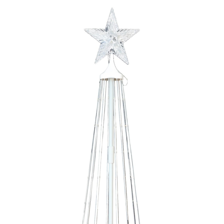 Dimbare RGBW LED kerstdecoratie voor buiten LED/4W/230V 180 cm IP44 kerstboom + afstandsbediening
