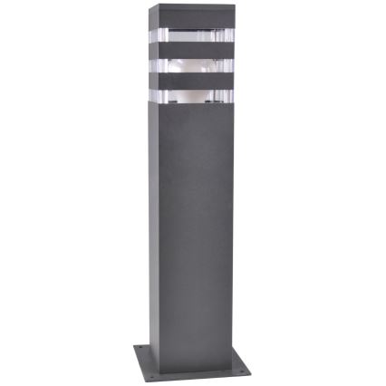 LED RGBW dimbare buitenlamp TEKSAS 1xE27/12W/230V 2700-6500K Wi-Fi 44 cm IP44 antraciet