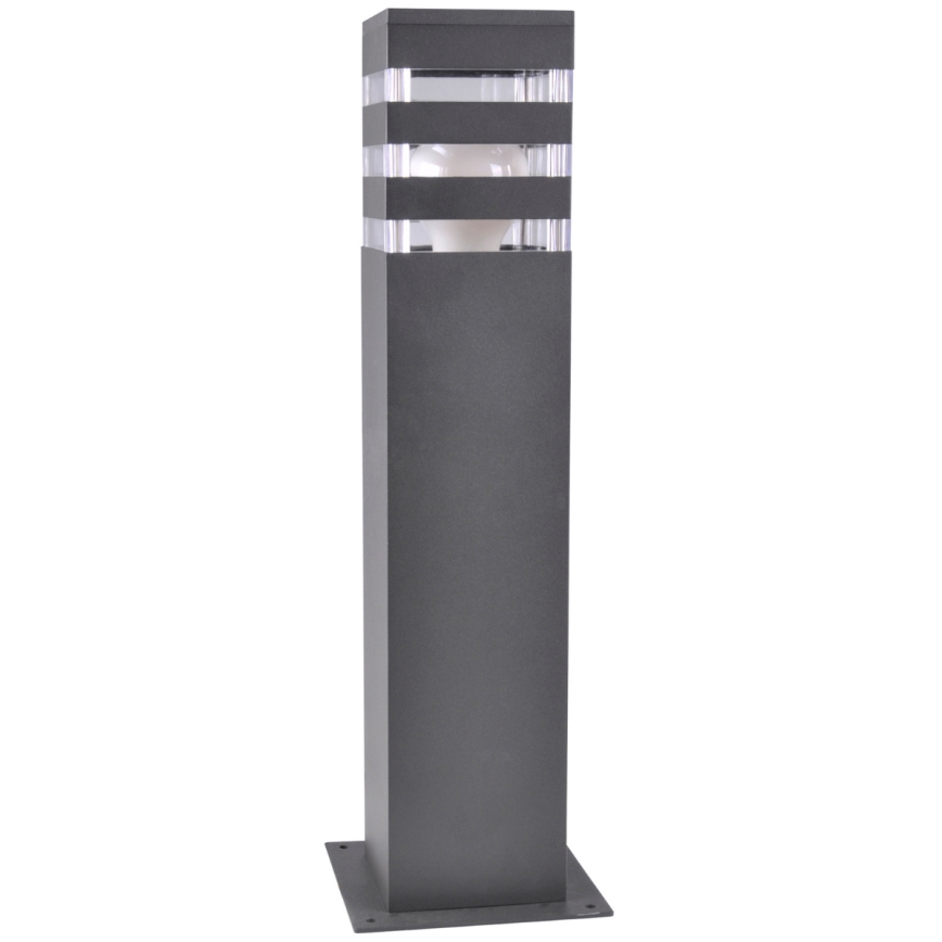 LED RGBW dimbare buitenlamp TEKSAS 1xE27/12W/230V 2700-6500K Wi-Fi 44 cm IP44 antraciet