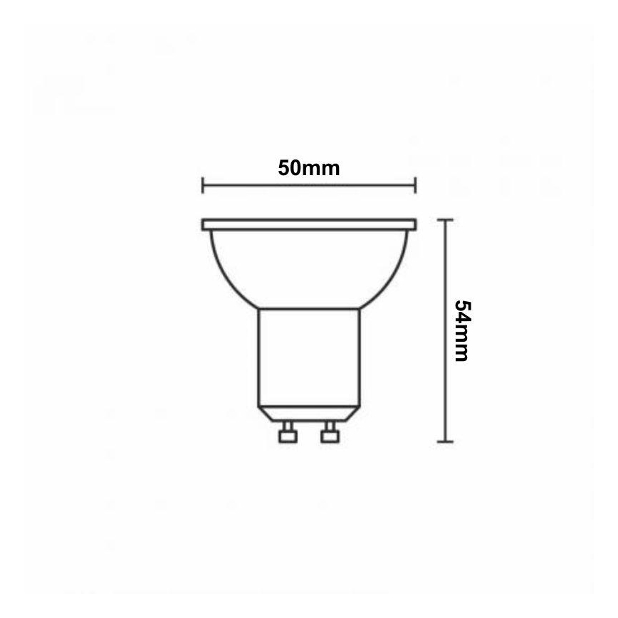 LED RGBW Dimbare lamp GU10/4,5W/230V 2700-6500K Wi-Fi Tuya