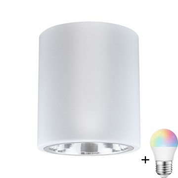 LED RGBW dimbare inbouwspot JUPITER 1xE27/6,5W/230V 2700-6500K Wi-Fi 13 cm wit