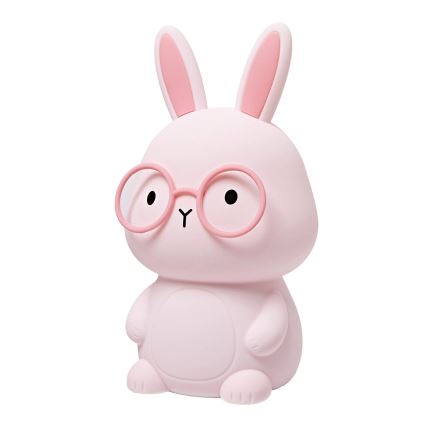 LED RGBW Dimbare Kinder Touchlamp FLORKA LED/1W/5V USB 1200 mAh Konijn Roze