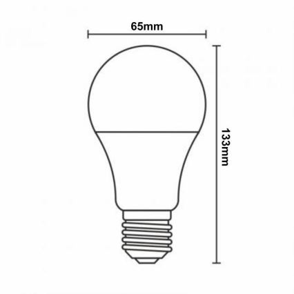 LED RGBW dimbare lamp A60 E27/15W/230V 2700-6500K Wi-Fi Tuya