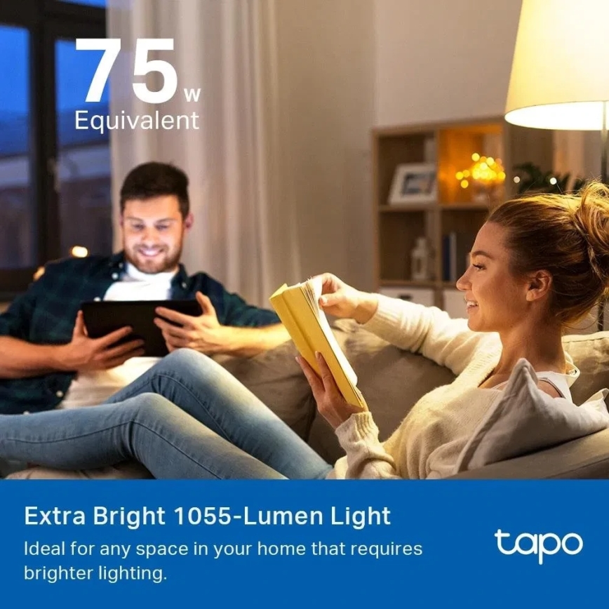 Dimbare LED RGBW-lamp MATTER A60 E27/8,6W/230V 2500-6500K Wi-Fi - TP-Link