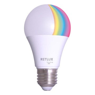 LED RGBW dimbare lamp A60 E27/9W/230V 2700-6500K Wi-Fi Tuya