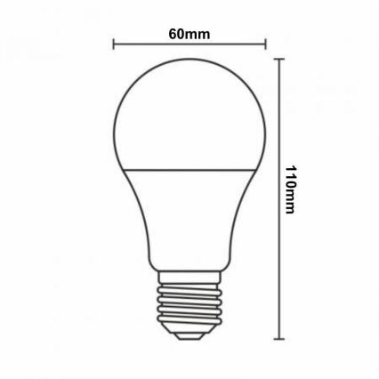 LED RGBW dimbare lamp A60 E27/9W/230V 2700-6500K Wi-Fi Tuya