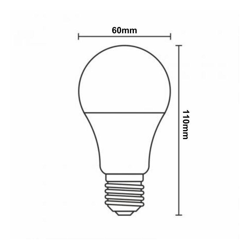 LED RGBW dimbare lamp A60 E27/9W/230V 2700-6500K Wi-Fi Tuya