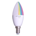 LED RGBW Dimbare lamp C37 E14/4,5W/230V 2700-6500K Wi-Fi Tuya