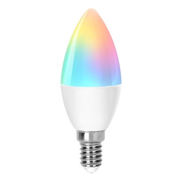 LED RGBW dimbare lamp C37 E14/4,9W/230V 2700-6500K - Aigostar