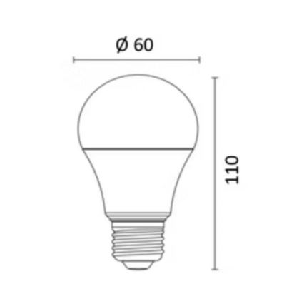 LED RGBW dimbare lamp E27/8,5W/230V 3000-6500K Wi-Fi - Reality