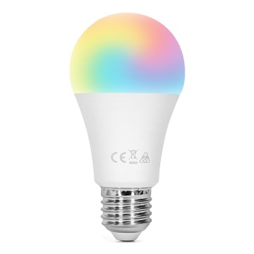 LED RGBW dimbare lamp E27/8W/230V 3000K + afstandsbediening - Aigostar