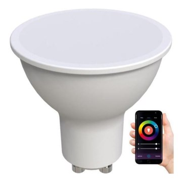 LED RGBW dimbare lamp GU10/4,5W/230V 2700-6500K Wi-Fi Tuya