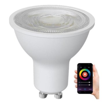LED RGBW dimbare lamp GU10/4,5W/230V 2700-6500K Wi-Fi Tuya