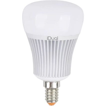 LED RGBW Dimbare lamp iDual E14/7W/230V 2200-6500K