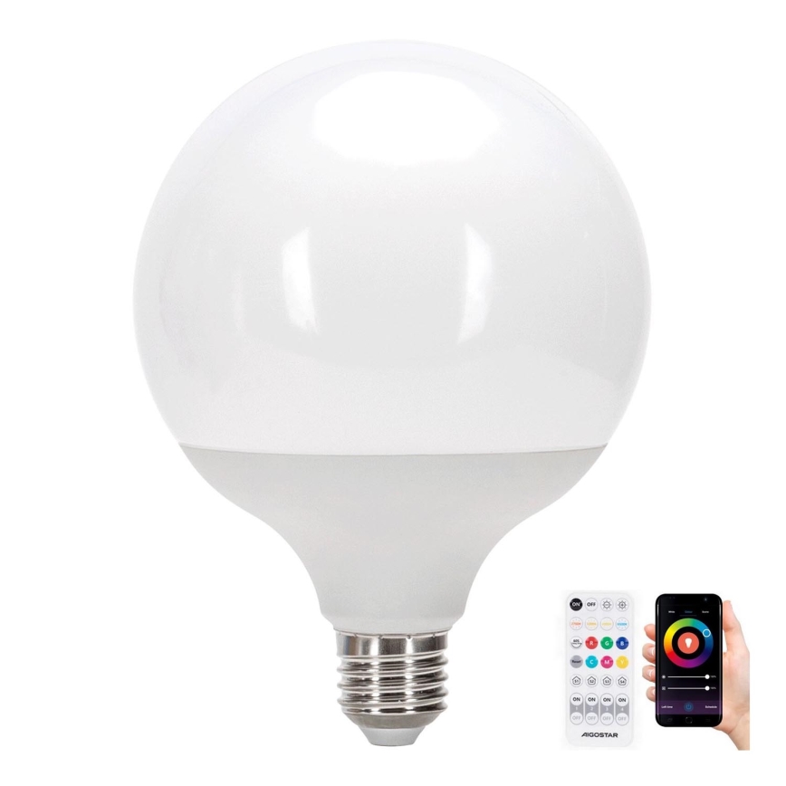 LED RGBW dimbare lamp MESH G120 E27/18W/230V 6500K + afstandsbediening - Aigostar