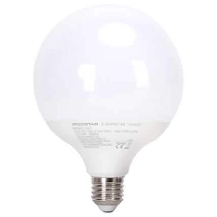 LED RGBW dimbare lamp MESH G120 E27/4,9W/230V 2700-6500K + afstandsbediening - Aigostar