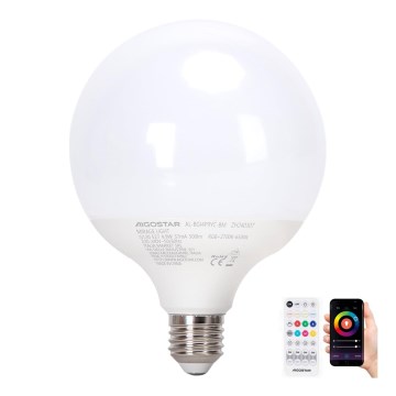 LED RGBW dimbare lamp MESH G120 E27/4,9W/230V 2700-6500K + afstandsbediening - Aigostar