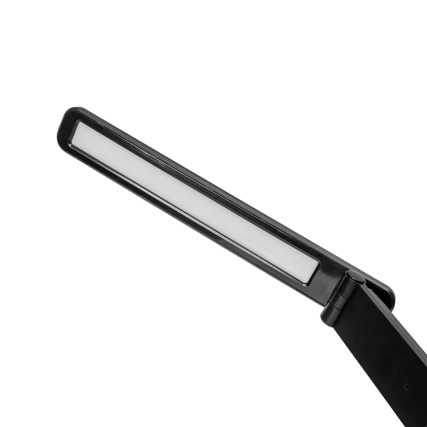 LED RGBW Dimbare tafellamp met aanraakbediening en draadloos opladen, LCD scherm en USB-poort MAGNUS LED/6W/5V 3000-6500K zwart