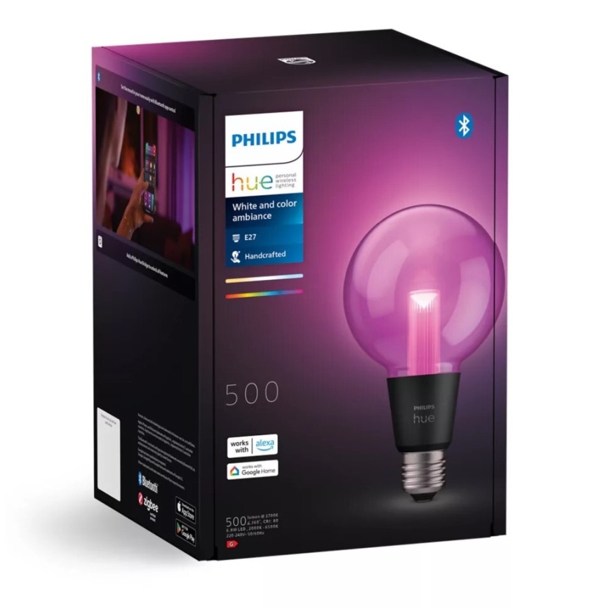 LED RGBW dimbare lamp Philips Hue White And Color Ambiance E27/6,8W/230V 2000-6500K