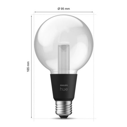 LED RGBW dimbare lamp Philips Hue White And Color Ambiance E27/6,8W/230V 2000-6500K