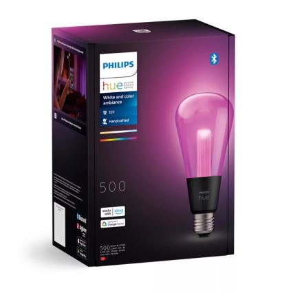 LED RGBW dimbare lamp Philips Hue White And Color Ambiance E27/6,8W/230V 2000-6500K