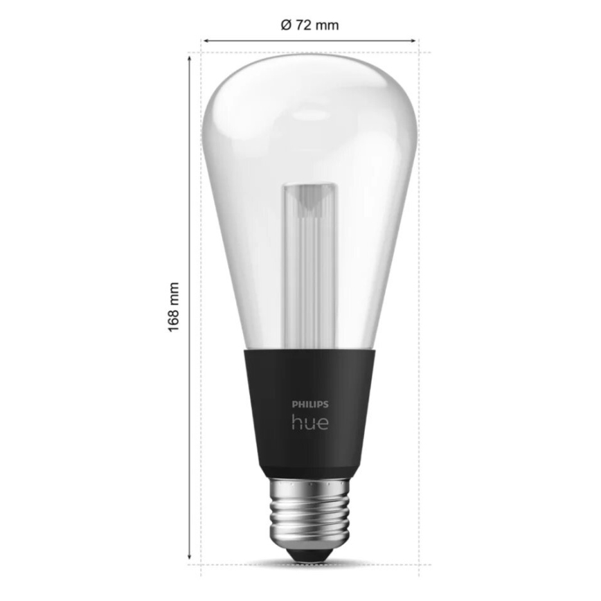 LED RGBW dimbare lamp Philips Hue White And Color Ambiance E27/6,8W/230V 2000-6500K
