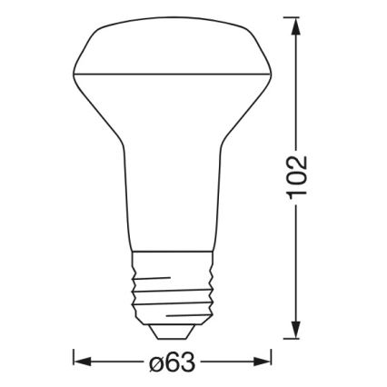 LED RGBW dimbare reflectorlamp SMART+ R63 E27/4,7W/230V 2700-6500K Wi-Fi - Ledvance