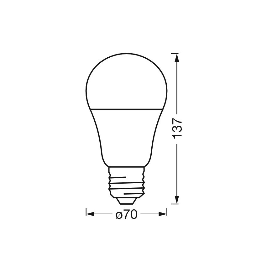 LED RGBW dimbare lamp SMART+ E27/14W/230V 2700-6500K Wi-Fi - Ledvance