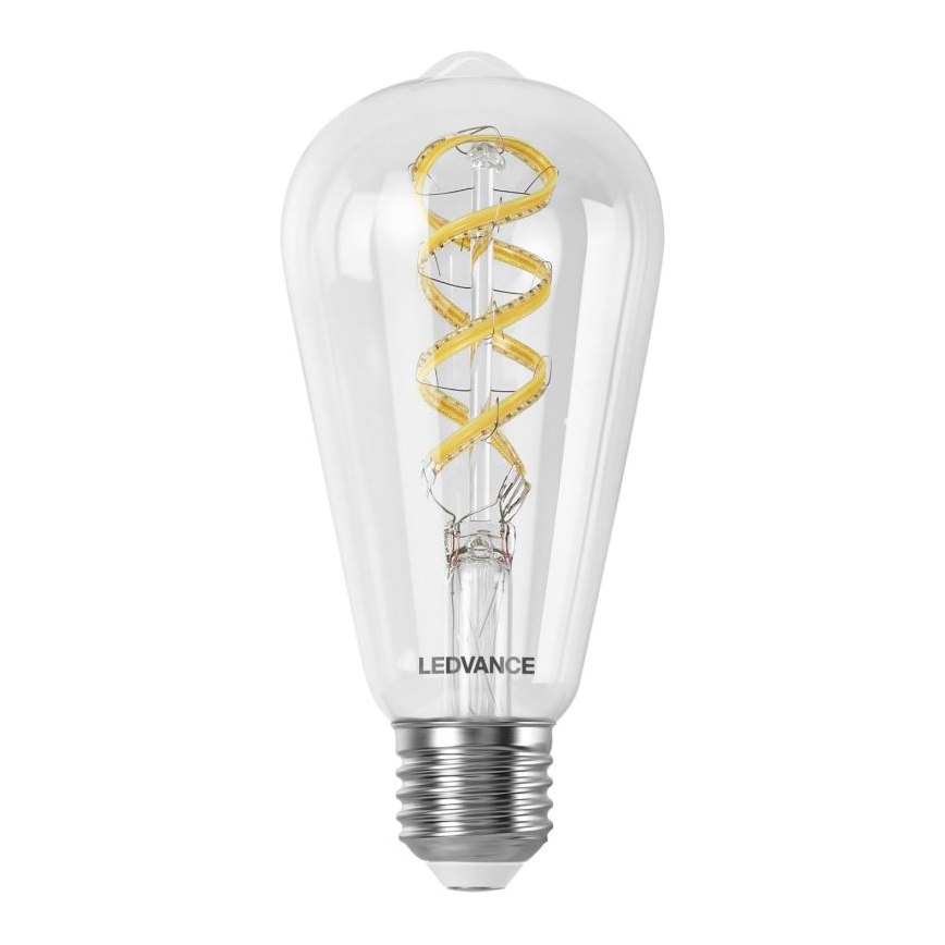 LED RGBW dimbare lamp SMART+ FILAMENT EDISON ST64 E27/4,8W/230V 2700-6500K Wi-Fi - Ledvance