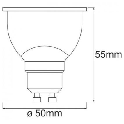 LED RGBW Dimbare lamp SMART + GU10/5W/230V 2700K-6500K - Ledvance