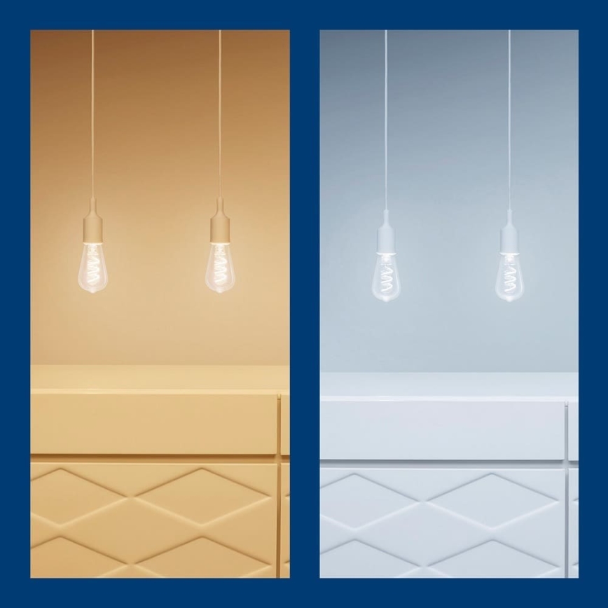 LED RGBW dimbare lamp ST64 E27/6,3W/230V 2200-6500K Wi-Fi - WiZ