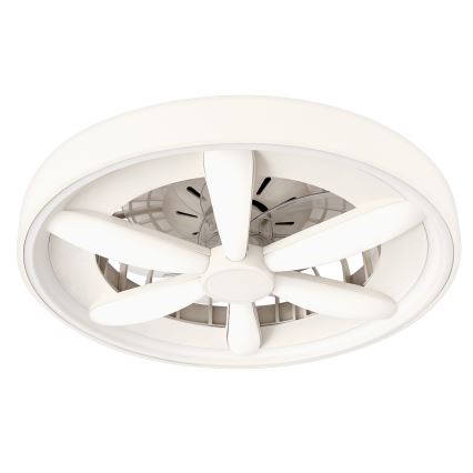 LED RGBW dimbaar plafondlamp met ventilator MALAWI LED/48W/230V 3000-6500K wit + afstandsbediening