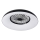 LED RGBW dimbare plafondlamp met ventilator PLAVE PAN LED/48W/230V 3000-6500K Ø 60 cm zwart + afstandsbediening