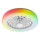 LED RGBW dimbare plafondlamp met ventilator ZAMBIA LED/24W/230V 3000-6500K wit + afstandsbediening