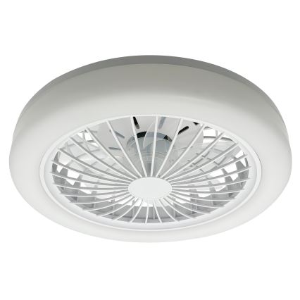 LED RGBW dimbare plafondlamp met ventilator ZAMBIA LED/24W/230V 3000-6500K wit + afstandsbediening